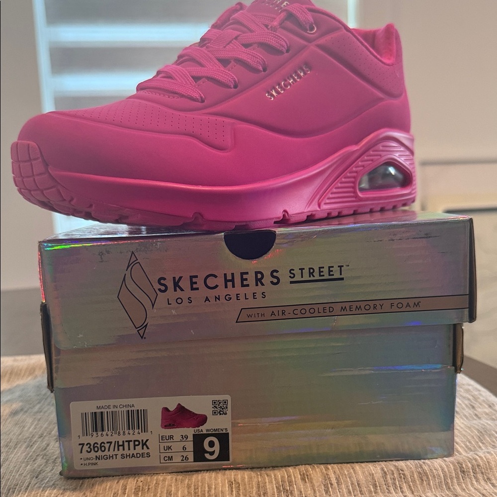NIB Skechers Street Hot Pink Sneakers - Picture 2 of 5